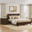 Ensemble de chambre à coucher 3 pièces avec lit et deux tables de chevet Lessio-623153420-623153422