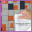 Édredon orange, blanc et noir-130094926