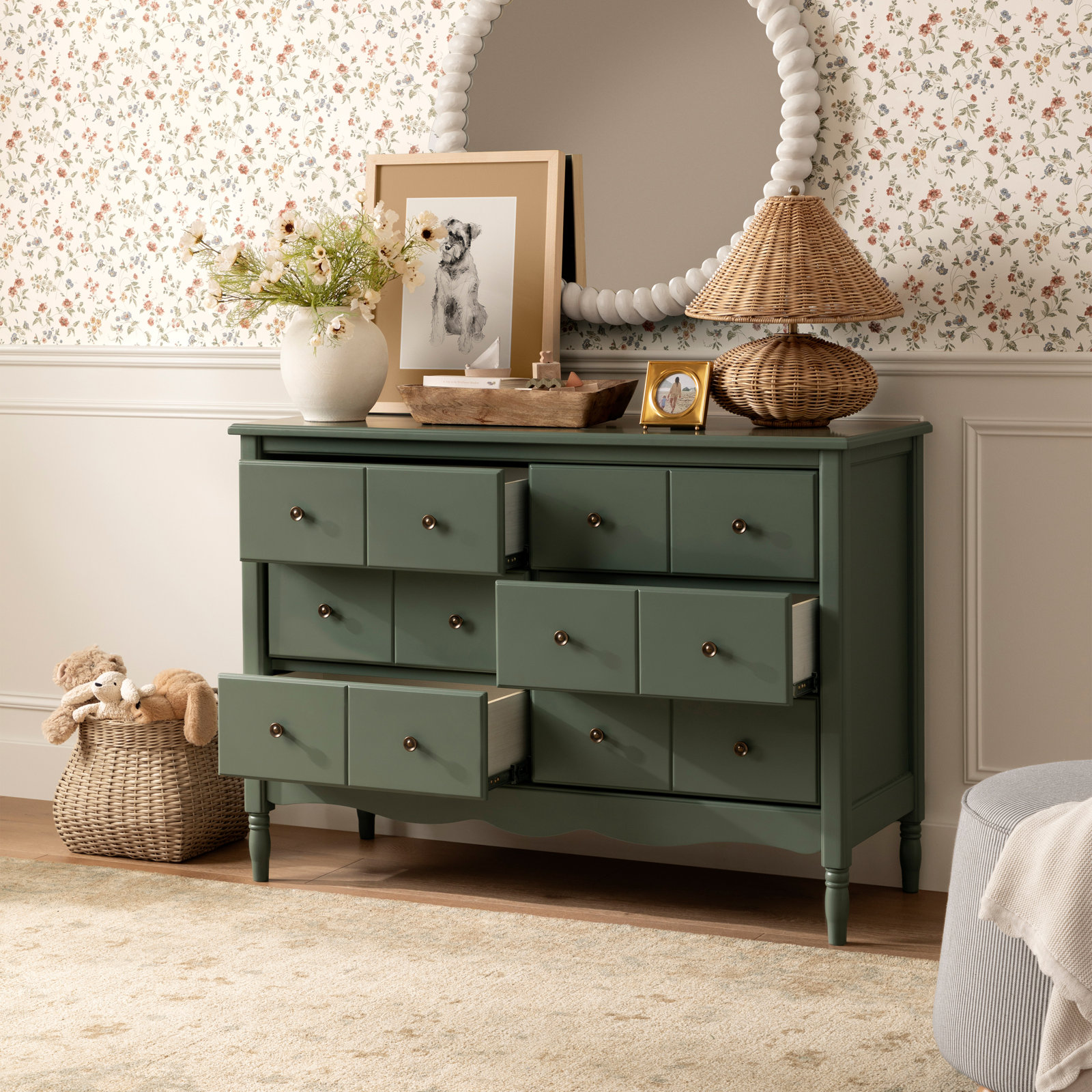 Liberty 6-Drawer Double Dresser, Juniper