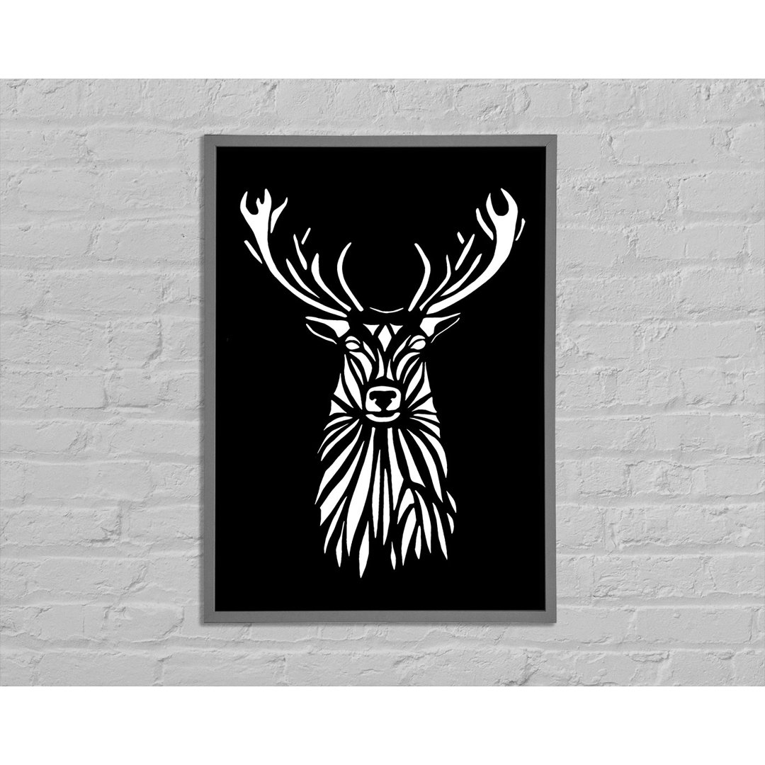 Stag Beauty - Einzelner Bilderrahmen Kunstdrucke