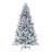 Snow Flocked Traditional Christmas Tree with Lights, Christmas Tree Prelit with Metal Stand-1073456765