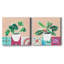 «Growing Happy I», ensemble de 2 peintures-665960776-665960780