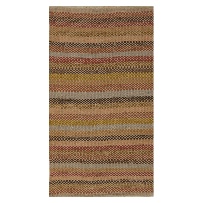 Striped Area Rug in Brown