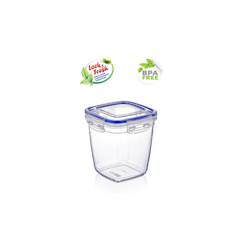 Superio Clear BPA-Free Deep Square Plastic Food Container