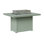 Donoma Rectangular Dining Fire Pit Table