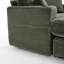 Chaise longue rembourrée en velours côtelé avec porte-gobelets et poche latérale-131686006