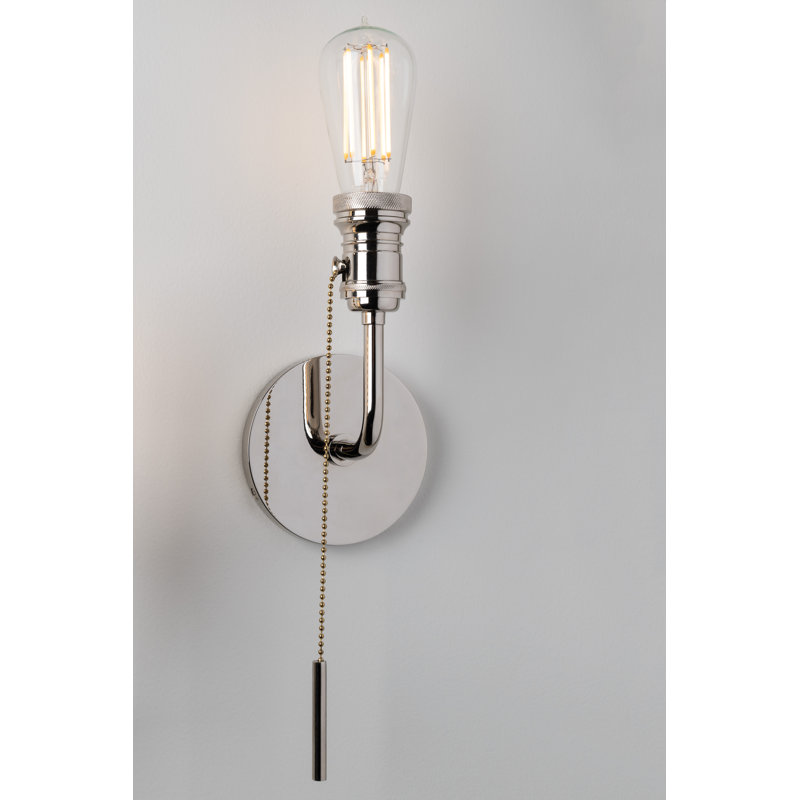 Lexi 1 - Light Armed Sconce, Polished Nickel