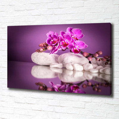 Pink Orchid - Wrapped Canvas Print