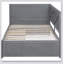 Lit de jour simple en bois avec 2 tiroirs et garde-corps rustique-721192647