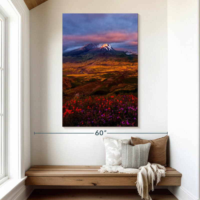 Fleurs sauvages du mont Helens, H 51 po x l 34 po