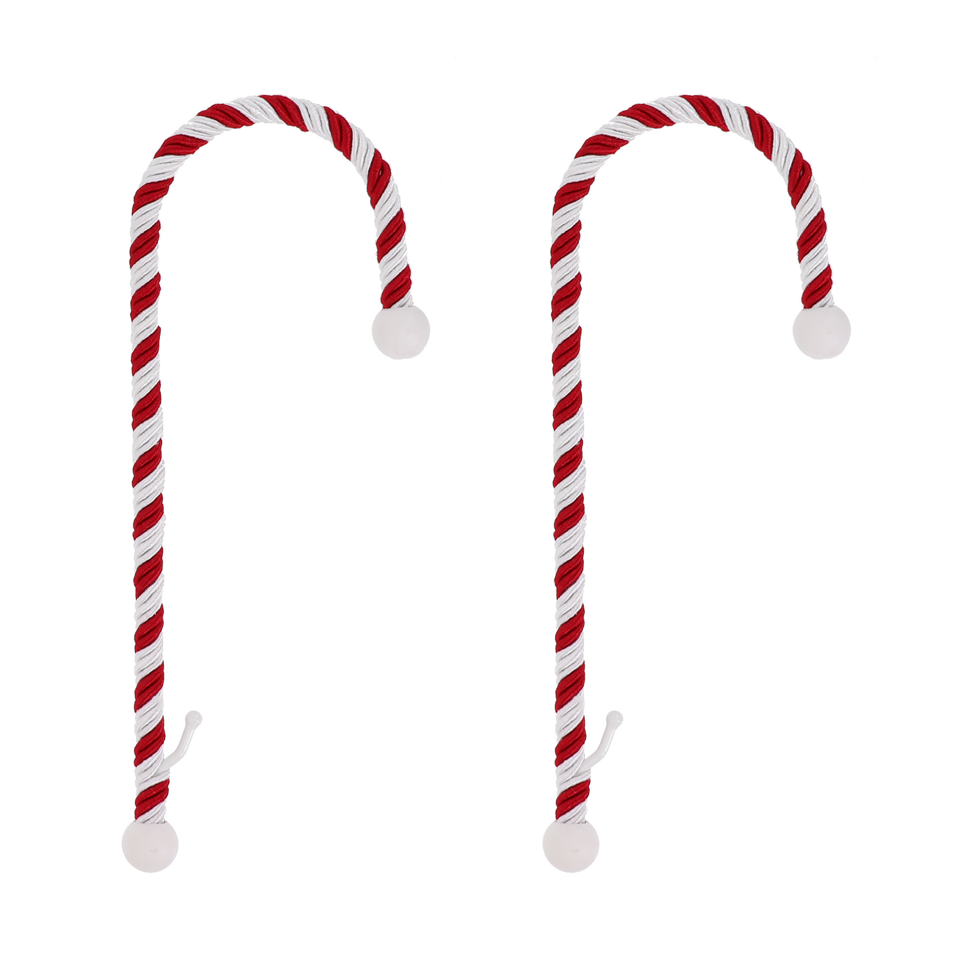 Candy Cane Stocking Holder, Classic Rope