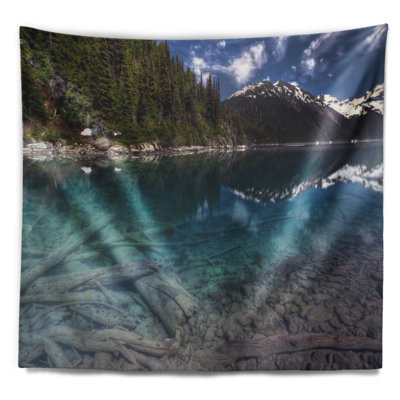 Tapisserie eaux et montagnes paysagent