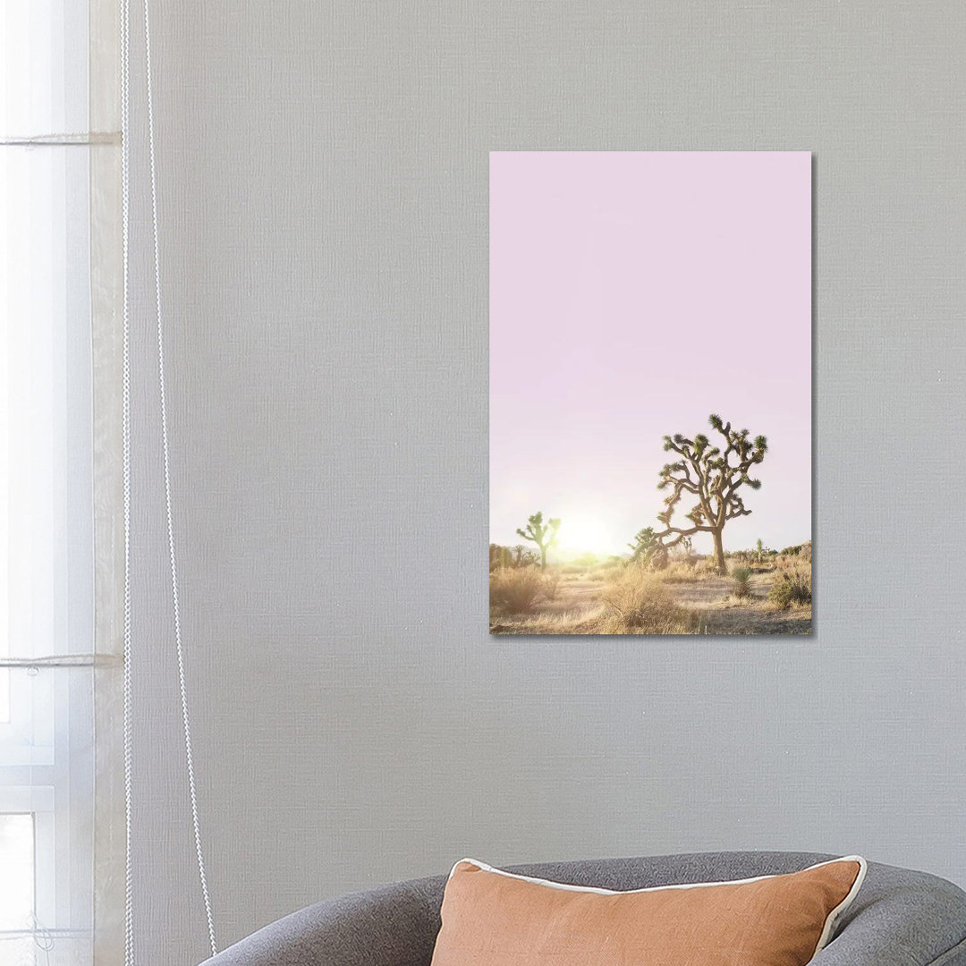 Joshua Tree Sunset von Sisi & Seb - Galerie-umwickelte Leinwand Giclée auf Leinwand