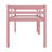 Twin Elevated Loft Bed With Ladder, Reinforced Slat Bed Platform-1269828570