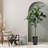Fake Plants 82.6'' Tall Artificial Fiddle Leaf Fig Tree in Black Pot for Home Office Décor