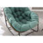 Chaise berçante d'extérieur, chaise berçante surdimensionnée en osier de patio, chaise berçante confortable pour l'intérieur et l'extérieur avec coussin épais, chaise longue moderne pour balcon, porche, jardin, cour arrière-133903812