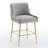 Baudel Upholstered Velvet Counter Stool-620647383