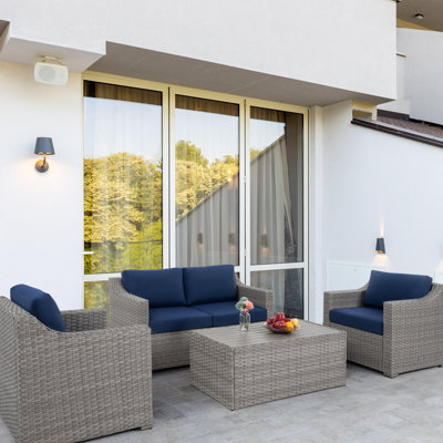 4 - Person Patio Conversation Set with Cushions