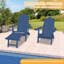 Chaise Adirondack pliante avec repose-pieds Wister-543699947