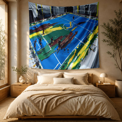 Sports Futsal Court Wall Tapestry
