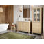 42 po. X P 22 po D Meuble-lavabo simple avec 2 po Quartz blanc