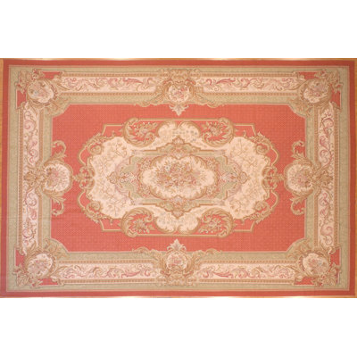 Tapis 9 pi 9 po x 14 pi 8 po Modren Aubusson