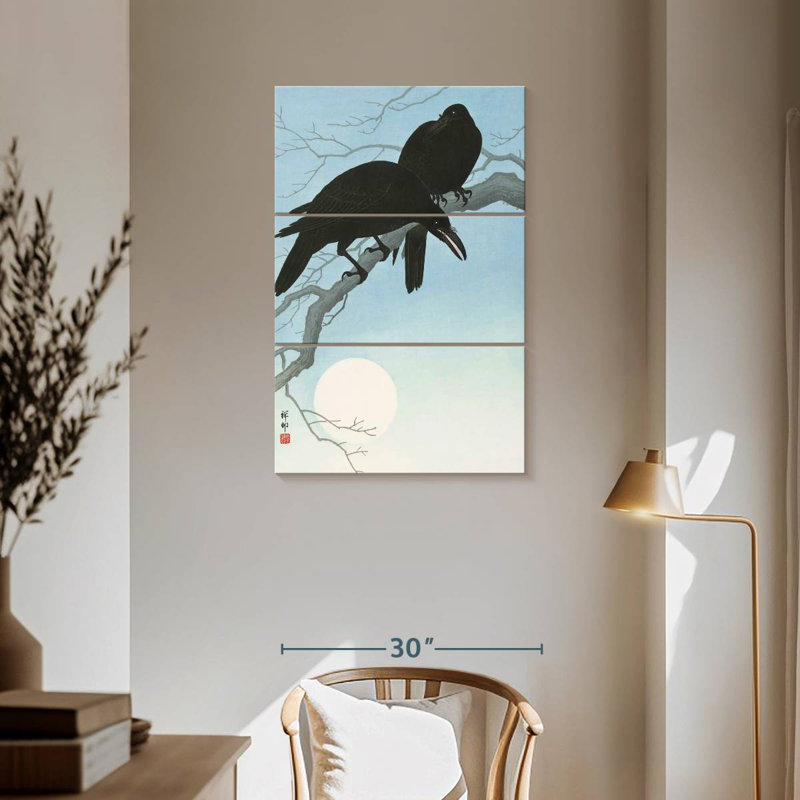 Brampt Crows In Moonlight, 57'' H x 36'' W