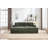 Upholstered Convertible Sectional Sofa Bed with Armrest Storage and USB