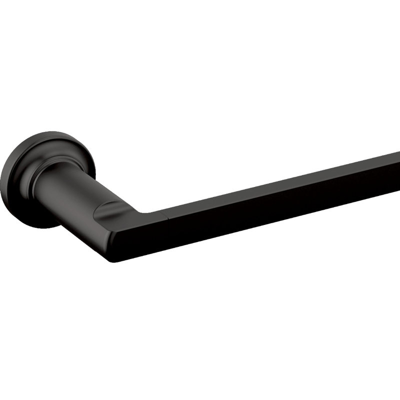 Barre à serviettes 18 po, Noir mat