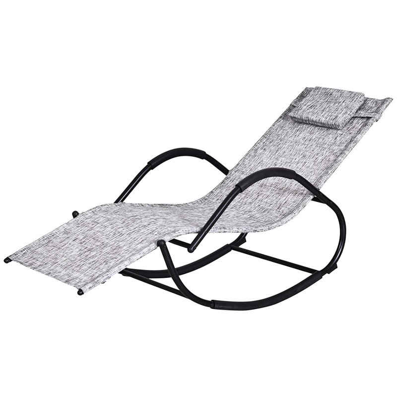 Corrinne Metal Outdoor Chair, Grey/Black