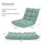 Chaise de plancher pliante avec dossier-1380415297