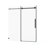 60 W X 72 H Sliding Shower Door, Frameless Clear Tempered Glass With Easy-Clean Coating And Stainless Steel Hardware, Shower Door
