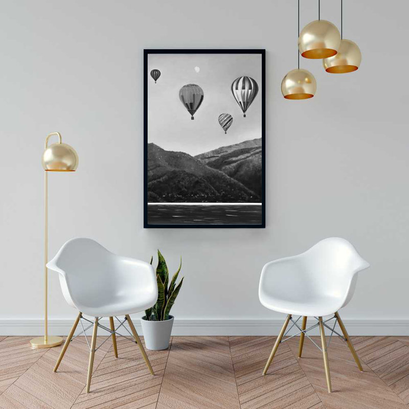 Art sur toile, montgolfière