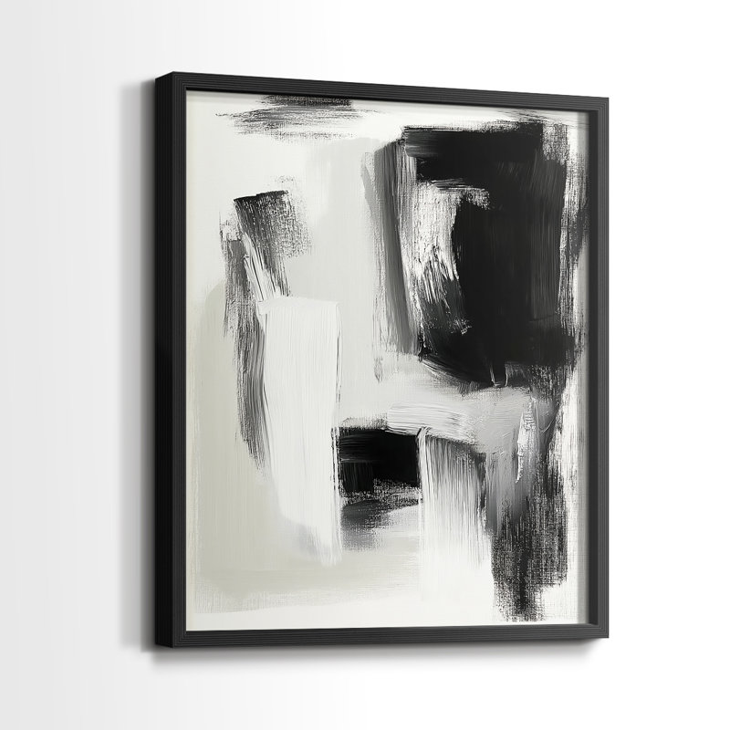 "ABSTRACT Series DCCLxx" par J Paul, Noir, noir, noir, noir, H 21 po x l 17 po
