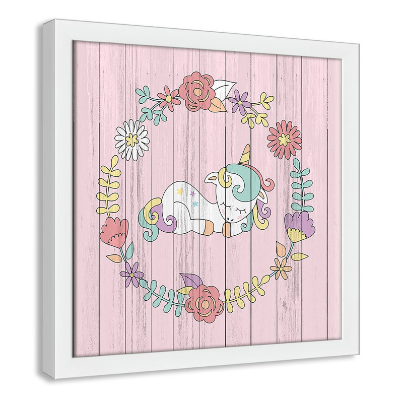 Décoration murale pour enfants, Encadré de boîte blanc, H 13 po x l 13 po x P 1,19 po