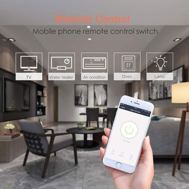 Avatar Controls Smart Mini Wifi Plug WiFi Outlet Socket Remote Control  Timer/On/Off Switch, Work with Alexa / Google Home / IFTTT