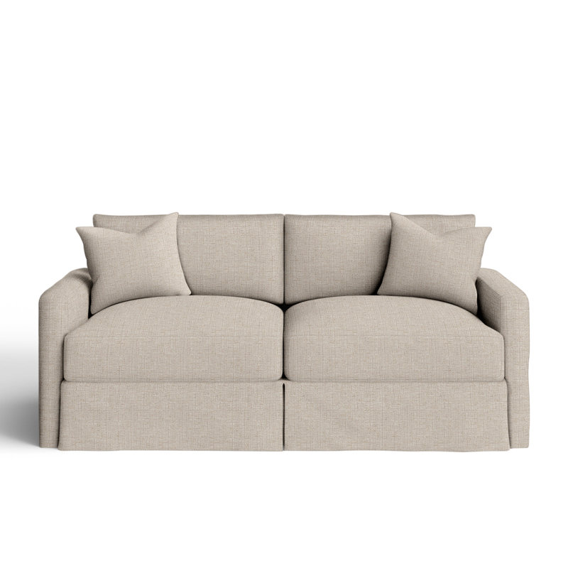 Hartig 84'' Slipcovered Sofa, Indy Linen Performance