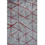 Rapture Gray/Red Geometric Luxury Area Rug-68901507