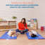 Tapis de repos pliable ECR4Kids Premium, 3 sections, bleu / rouge, paquet de 5-70878556-100156125