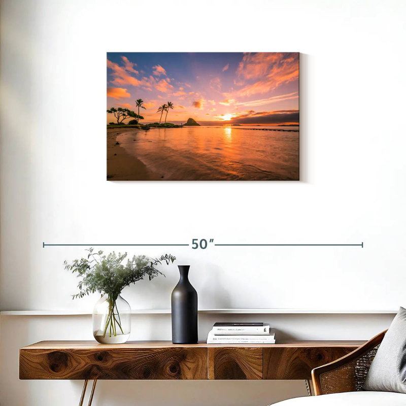 Coucher de soleil tropical Gillard Hawaii, H 20 po x l 30 po