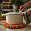 MODWOOL 8" Wool Ball Round 1 Piece Trivet-2125786350