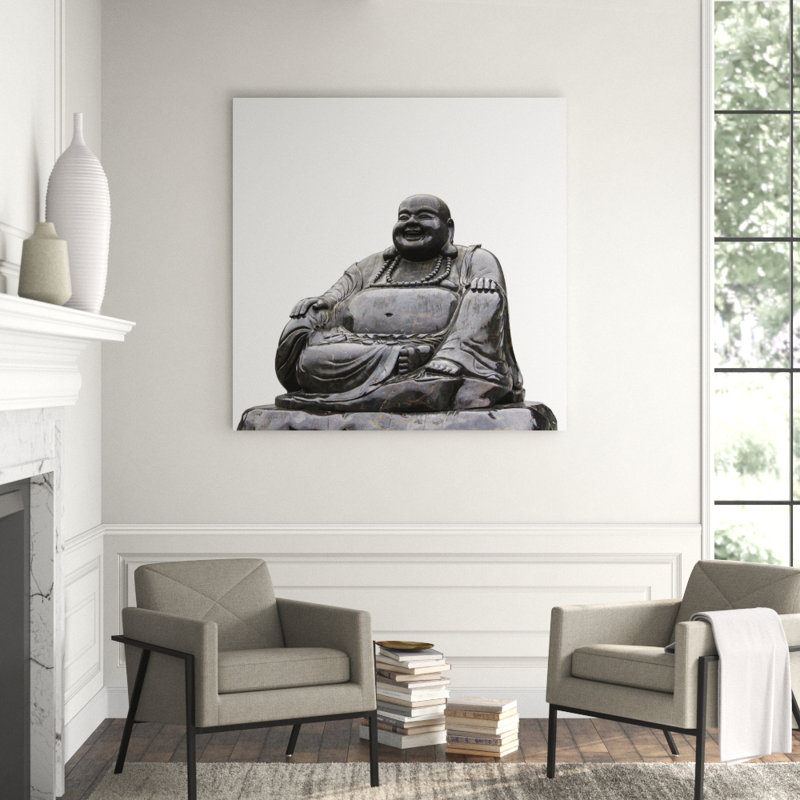 Happy Budha! Print, 56" H x 56" W x 1" D, Acrylic