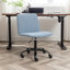 Chaise de bureau bleue - pivotante et réglable en hauteur, revêtement en tissu confortable, base en métal stable, dossier épais en mousse, 5 360 ° bleu, personnalisable pour un confort optimal, respirant-273203918