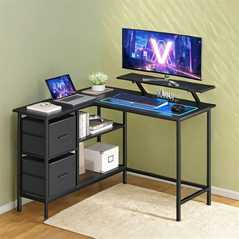 Metal Base Computer Desk