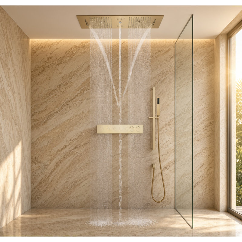 Robinet de douche thermostatique avec valve brute
