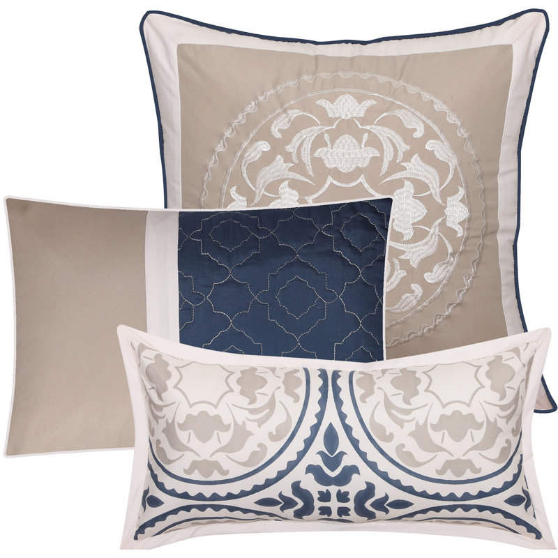 Camila Comforter Set, Queen Comforter + 6 Additional Pieces, Blue