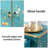 Blue Solid + Manufactured Wood Shoe Storage Bench
