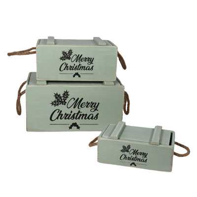 Annalin 3 Piece Handmade Wooden Decorative Box Set