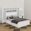 Grand lit en bois avec armoire, tablette et prises, lit gigogne simple TG-36604631