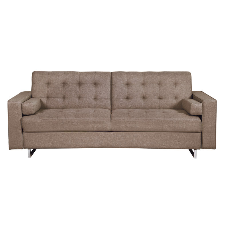 Vickey 87.8'' Upholstered Sleeper, Brown